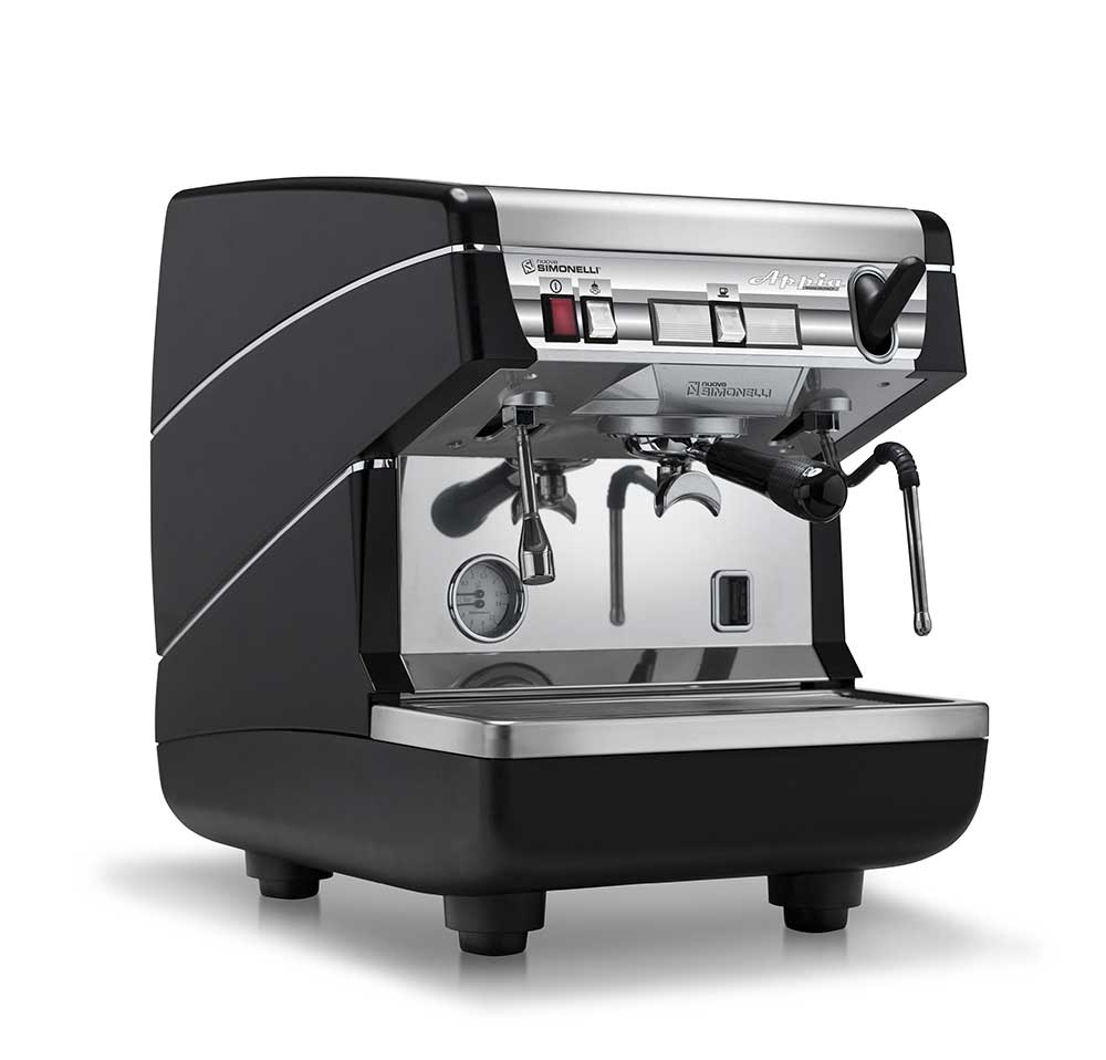 a Nuova Simonelli one group Appia semi-automatic espresso machine.