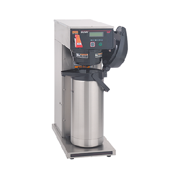 Bunn Axiom Airpot Coffee Brewer with an airpot in it. 