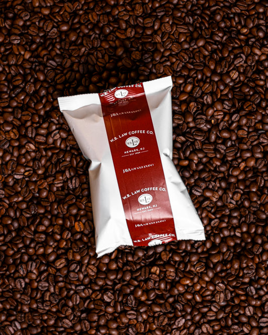 A frac pack of ground Costa Rican Tarrazu coffee that brews a delicious bright and flavorful coffee.