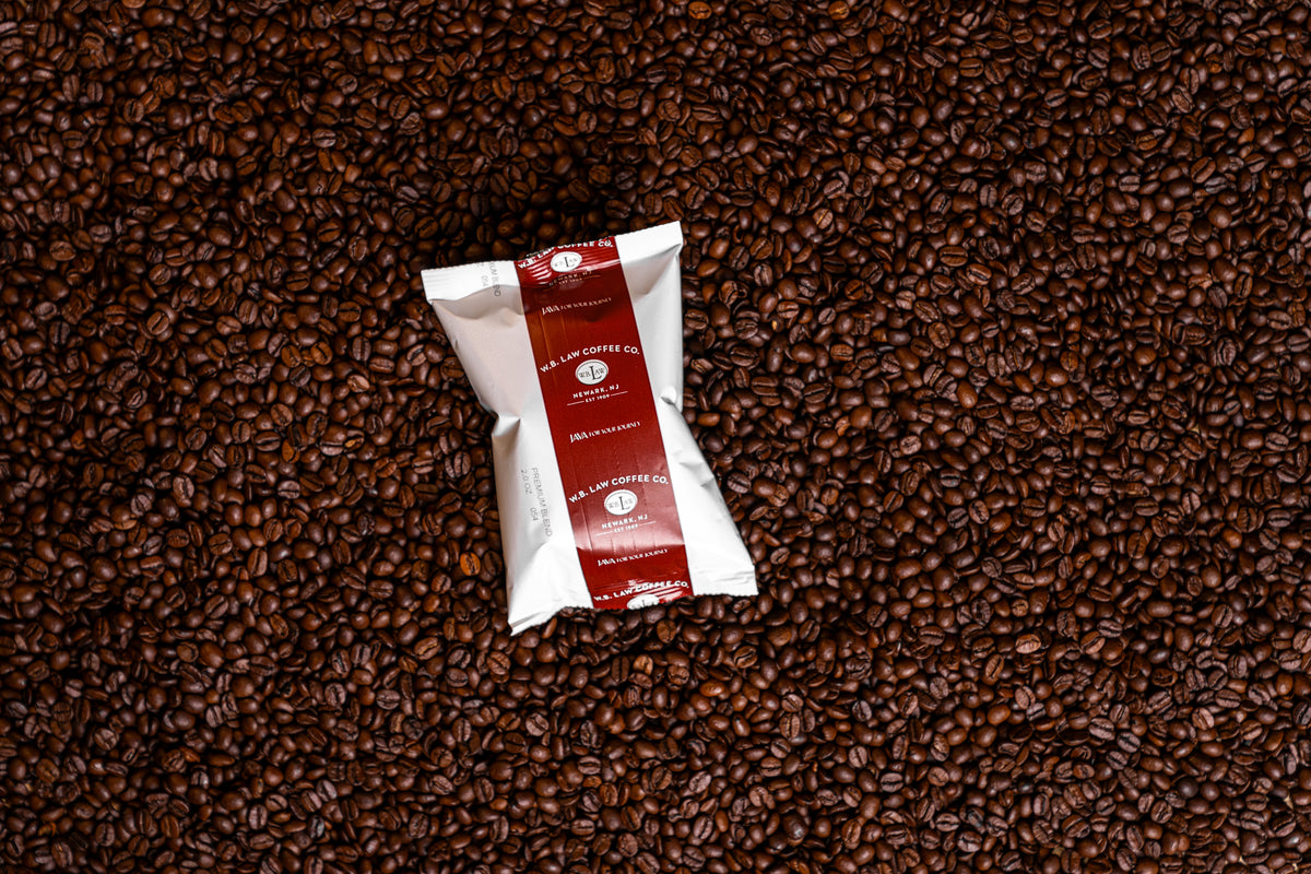 A  frac pack of our 100% Arabica Breakfast Blend coffee- perfect for batch brewing a mild full-bodied cup of coffee that's great all day long!