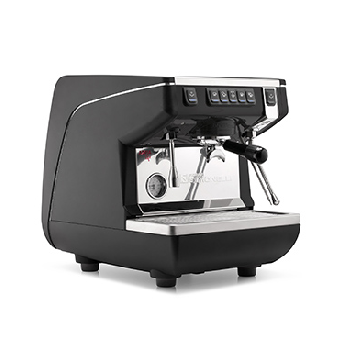A Nuova Simonelli Appia Life 1 group volumetric espresso machine. 