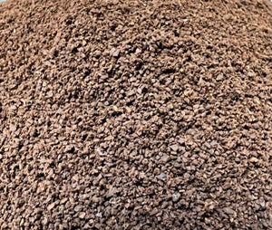 A pile of ground coffee