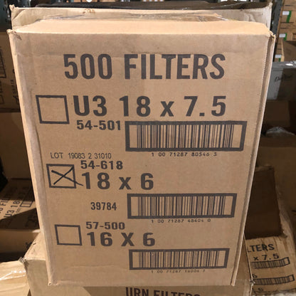3-Gallon Coffee Urn Filters (18x6)